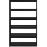 vidaXL knjižna omara za razdelitev prostora črna 100x30x167,5 cm | Shoptok.si