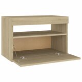  Noćni ormarić s LED svjetlima 2 kom boja hrasta 60 x 35 x 40 cm | shoptok.hr
