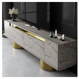 Hanah home tv polica bohem travertine gold