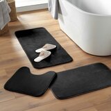 Douceur d intérieur Crna kupaonska prostirka za WC 45x45 cm Vitamine – | shoptok.hr
