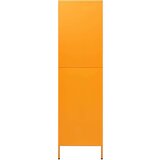 vidaXL Garderobna omara gorčično rumena 90x50x180 cm jeklo | Shoptok.si