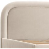 Maison de Rêve Bež oblazinjena zakonska postelja s prostorom za shranjevanje z letvenim dnom 180x200 cm Mija – | Shoptok.si