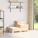 vidaXL Paletni okvir 3-nadstropni 120x80 cm trdna borovina Cene