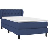  Krevet s oprugama i madracem plavi 80x200 cm od tkanine | shoptok.hr