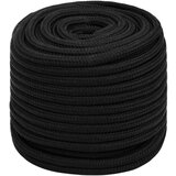 vidaXL Delovna vrv črna 16 mm 25 m poliester | Shoptok.si
