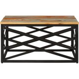  Stolić za kavu 68 x 68 x 35 cm od masivnog obnovljenog drva | shoptok.hr