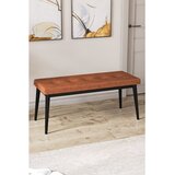 Hanah home klupa Pera, 105 cm, terakota / crna Cene