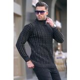 Madmext Black Turtleneck Knitted Detailed Sweater 6317 Cene