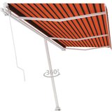  Prostostoječa ročno zložljiva tenda 600x300 cm oranžna/rjava | Shoptok.si