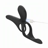 Vibrator za pare - Pleasure Pivot, z aplikacijo, črn