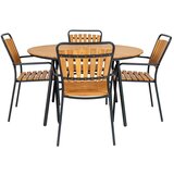 House Nordic Okrugao blagovaonski stol od masivne tikovine ø 130 cm Cleveland – | shoptok.hr
