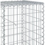 vidaXL Gabionska košara s pokrovom 200x50x100 cm pocinkano železo | Shoptok.si