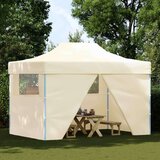 Šator za svadbe - šator za zabave Krema 280 x 410 x 315 cm Oxford tkanina | shoptok.hr