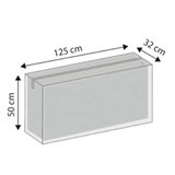 Boni-shop Zaščitna prevleka za blazine Deluxe 125x32x50 cm z vodoodporno in UV zaščito, (5000090339) | Shoptok.si