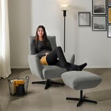 Dieter Knoll FOTELJ, siva tekstil | Shoptok.si