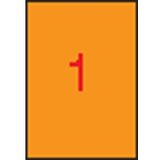 Apli barvne nalepke AP002879 flu.oranžne 210 x 297 mm 1/stran, 20 listov | Shoptok.si