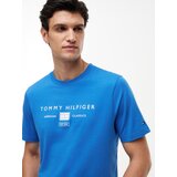 Tommy Hilfiger Majica modra / bela | Shoptok.si