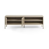 Marckeric Kremno bela kovinska TV omarica 160x50x35 cm Fayna – | Shoptok.si