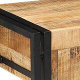 vidaXL Nočna omarica 40x35x50 cm Masivni neobdelan les Mango | Shoptok.si