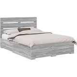 vidaXL Okvir za krevet s ladicama Siva Sonoma 140 x 200 cm - Sivi hrast sonoma 140 x 200 cm | shoptok.hr
