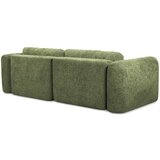 Makamii Zelena sklopiva/s prostorom za odlaganje kutna garnitura od šenila (s lijevim kutom/s ležaljkom) Mele – | shoptok.hr