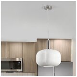 ONLI - Visilica na sajli DOROTY 1xE27/15W/230V beli/sjajni hrom | Eponuda.com