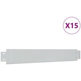  Set od 15 fleksibilnih ograda za travnjak pocinčani čelik 100 x 14 cm | Eponuda.com
