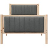  Okvir kreveta smeđe i tamnosivo 90 x 200 cm Masivna borovina | shoptok.hr