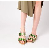 Scholl SINTRA 2 STRAPS-ZELENA PAPUCA | ePonuda.com
