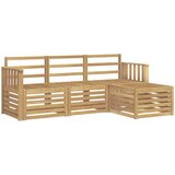  Set vanjskih sofa 4 pcs Bijela 189,5 x 122,5 x 73 cm | shoptok.hr