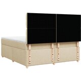  Krevet s oprugama i madracem krem 180x200 cm od tkanine | shoptok.hr