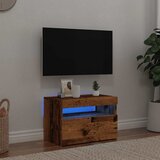TV ormarić s LED svjetlima staro drvo 60x35x40 cm | shoptok.hr