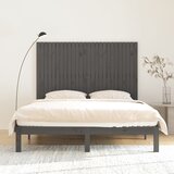 Zidno uzglavlje sivo 166x3x110 cm od masivne borovine | shoptok.hr