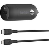 Belkin USB-C Car Charger 30W PD 1m Lightning-Cable CCA004bt1MBK5 | shoptok.hr