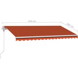  Prostostoječa avtomatska tenda 450x300 cm oranžna/rjava, (20728638) | Shoptok.si
