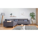 Miuform Siva sklopiva/s prostorom za odlaganje kutna garnitura (s lijevim kutom/u obliku slova L) Classy Sophie – | shoptok.hr