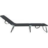  Sklopiva ležaljka za sunčanje Crna 188 x 57 x 86,5 cm Poliester | shoptok.hr