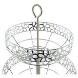 Posuda za Voće DKD Home Decor Srebro Metal Ziedi (28 x 28 x 39 cm) | shoptok.hr