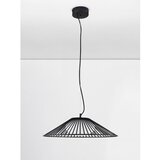 Nova Luce Mat crna metalna LED viseća svjetiljka sa staklenim sjenilom ø 50 cm Brume – | shoptok.hr