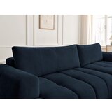 Bobochic Paris Tamno plava sklopiva/s prostorom za odlaganje kutna garnitura (s desnim kutom/s ležaljkom) Fuji – | shoptok.hr