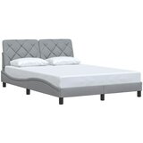  Okvir kreveta bez madraca svjetlosivi 120 x 200 cm od tkanine | shoptok.hr