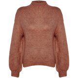 Trendyol Dusty Rose Soft Texture Thick Crew Neck Knitwear Sweater | shoptok.hr