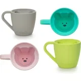 Silicone Bear Mug čašica Blue & Mint 2x145 ml