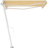  Samostojeća tenda na ručno uvlačenje 350 x 250 cm žuto-bijela | shoptok.hr