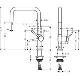Hansgrohe 72806670 Talis M54 vrtljiva kuhinjska armatura | Shoptok.si