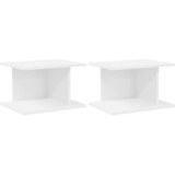  Noćni ormarić 2 pcs Bijelo 40 x 30 x 25 cm Konstruirano drvo | shoptok.hr
