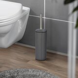 Wenko 24777100 - set za WC ALASSIO 9,3x39,2 cm, nerđajući čelik/siva | Eponuda.com