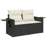 vidaXL 7-dijelni set vrtnih sofa od poliratana s jastucima crni | shoptok.hr