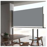 Zložljiva stranska tenda za teraso 80x300 cm siva Cene