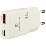  Kućni punjač Volkano Mighty Series VK-8063-WT GaN 20W USB-A + USN-C | ePonuda.com